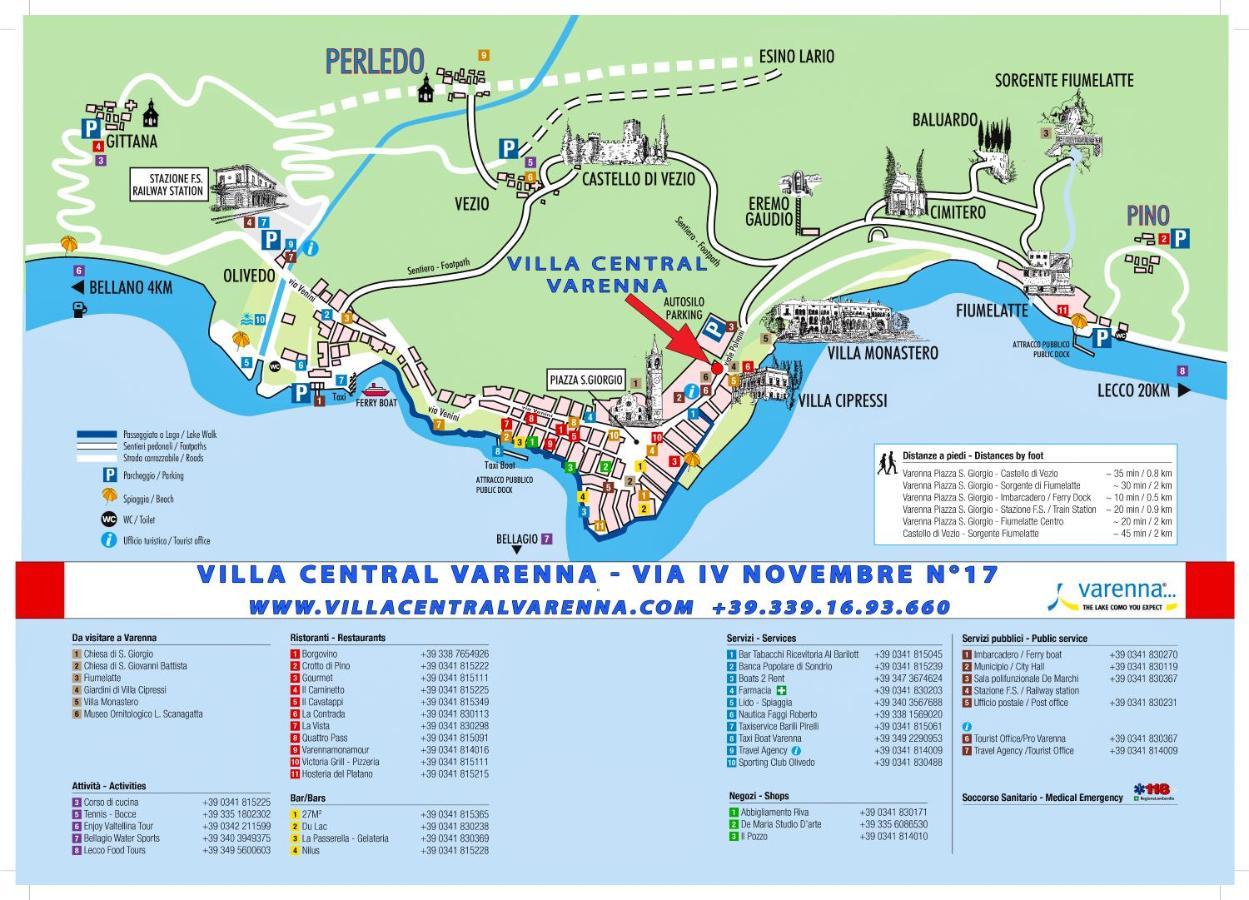 Villa Central Varenna Kültér fotó